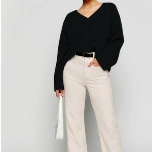 Reformation Alyssa High Rise Wide Leg Corduroy Pant
